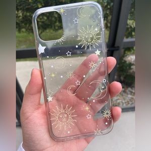 iphone 11 clear zodiac stars case